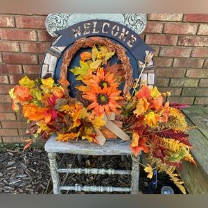 Custom fall décor arrangement
